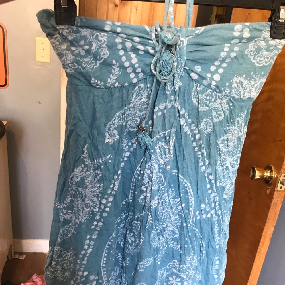 Dress halter beach dress